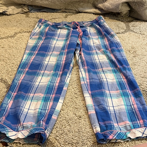 Secret Treasures Cobalt Crush Plaid Pajama Pants - Picture 2 of 10